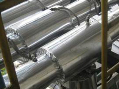 大口径聚氨酯保温钢管 架空铁皮保温管道 焊接连接